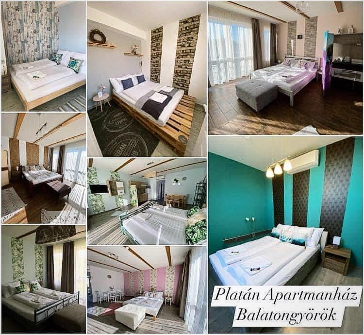 Platan Apartmanhaz Balatongyörök 외부 사진